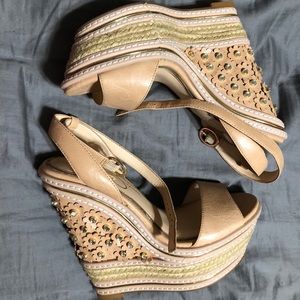 Women’s embellished sandal wedges